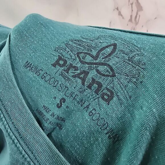 Prana T Shirt Mens Small Short Sleeve Pocket Organic Cotton Pocket Crew - Picture 3 of 11